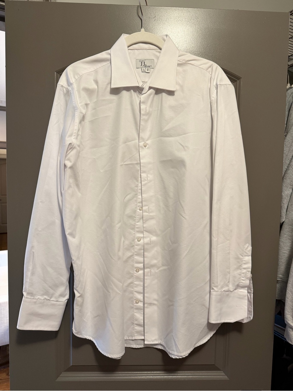 Men’s White Dress Shirt - Tailored Long-Sleeve